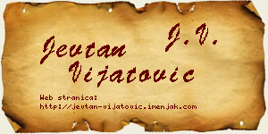 Jevtan Vijatović vizit kartica